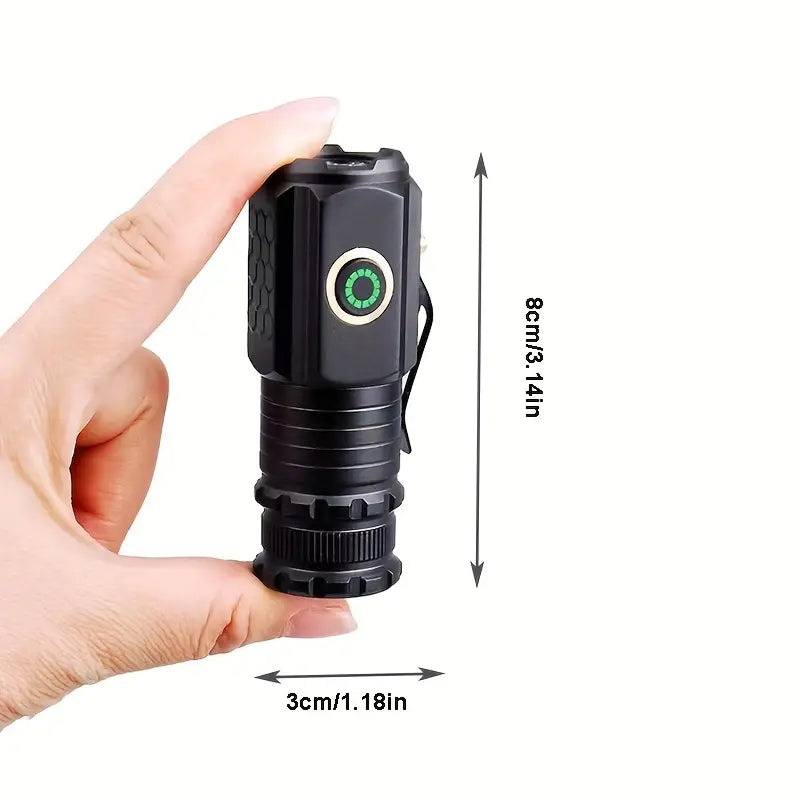 2000LM USB Rechargeable LED Flashlight | 5 Modes, Waterproof