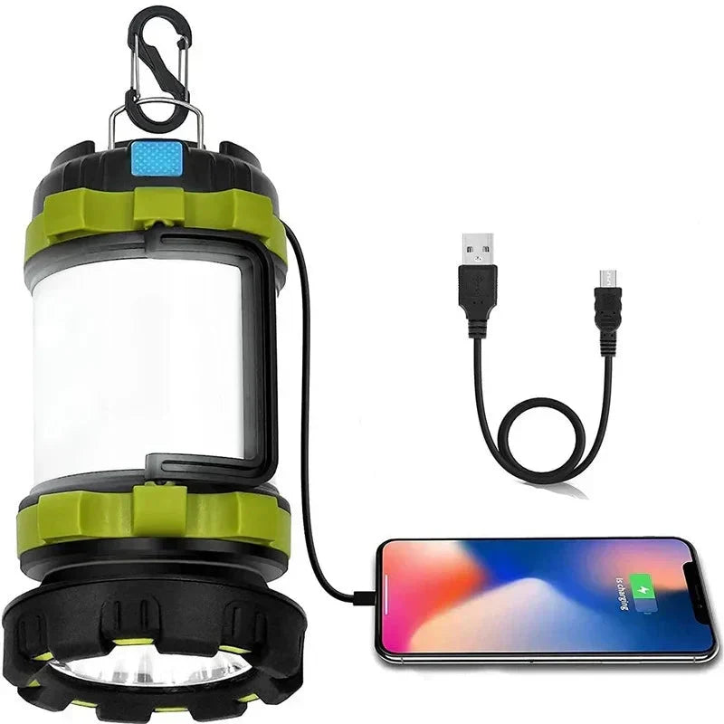 Rechargeable Camping Lantern & Power Bank | 6 Modes, IPX4 Waterproof