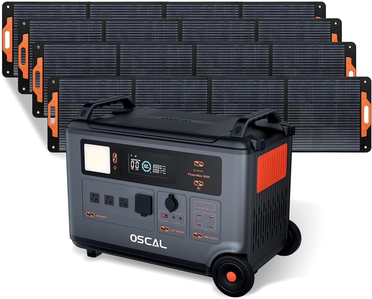 OSCAL BP3600 Expansion Battery Pack – 3600Wh LiFePO4